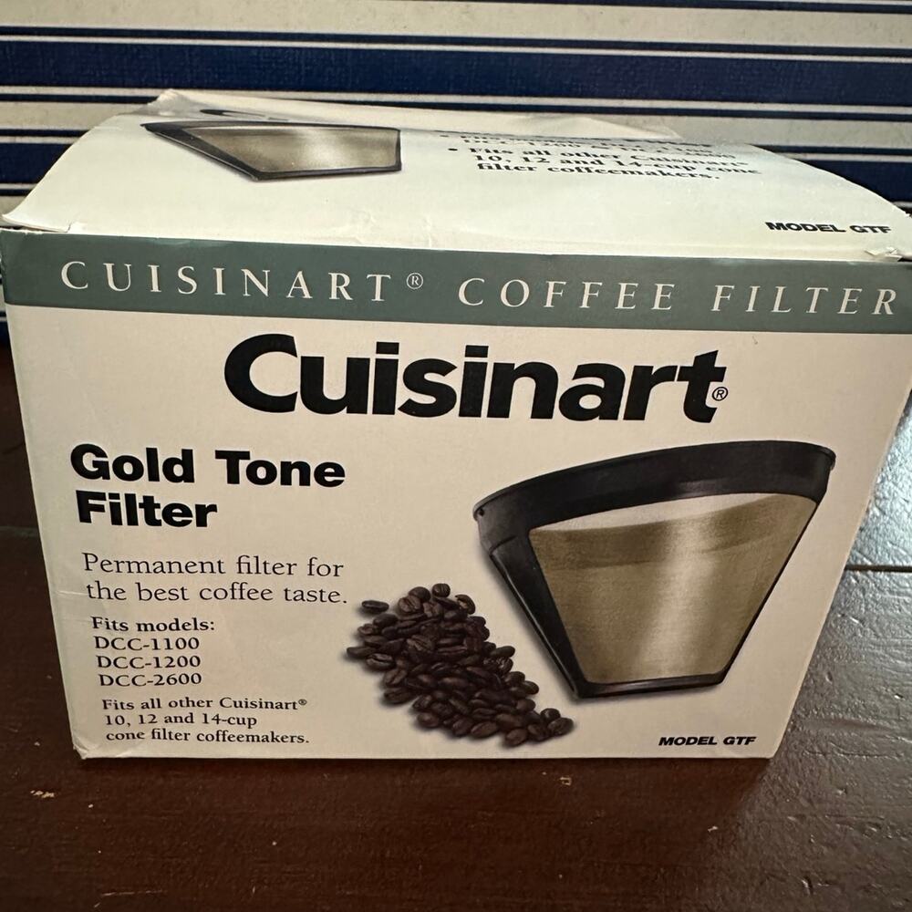 Cuisinart coffee filter gold